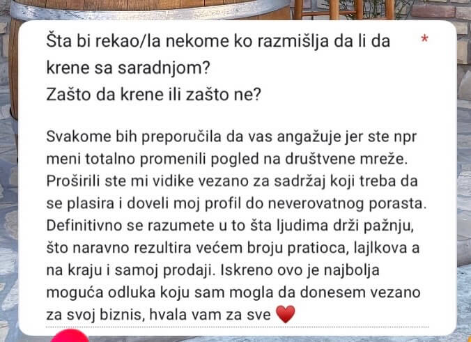 Rezultati klijenta - pregledi i rast